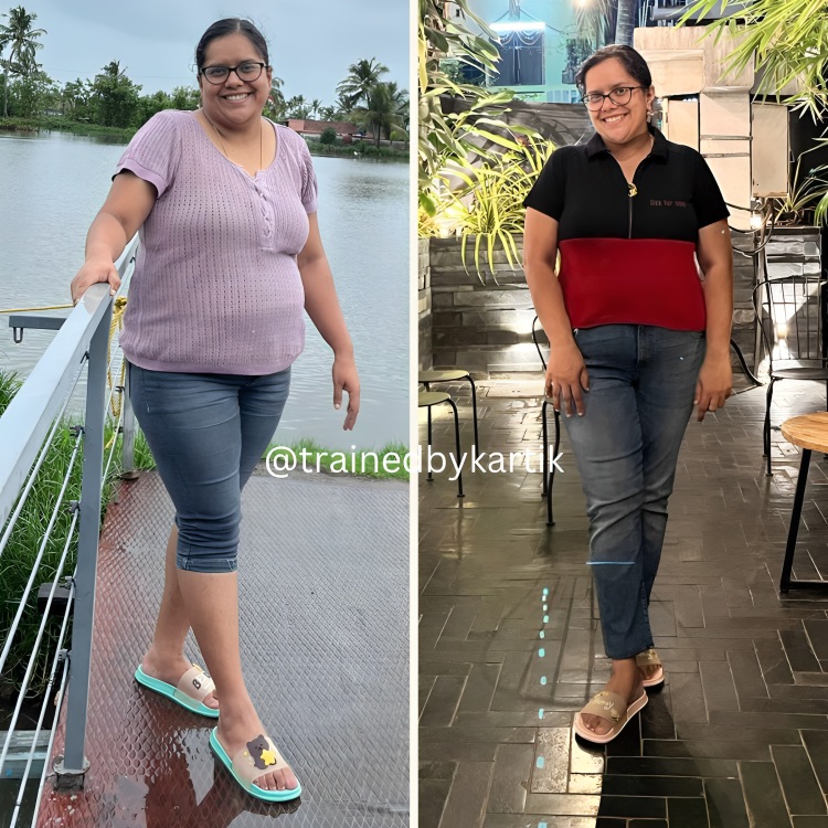 Santoshi weight loss transformation